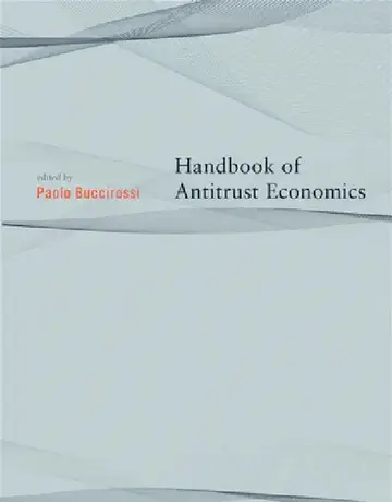 Cover of Handbook of Antitrust Economics