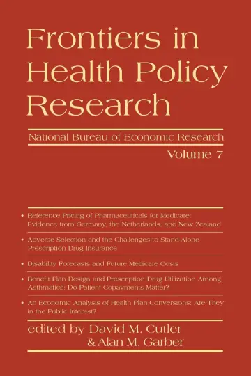 Cover of Frontiers in Health Policy Research Vol 7