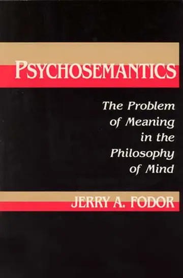 Cover of Psychosemantics
