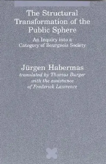 Cover of The Structural Transformation of the Public Sphere