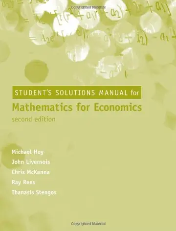 Cover of Mathematics for Economics