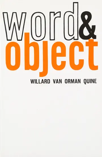 Cover of Word and Object
