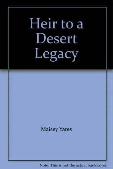 Cover of Heir to a Desert Legacy