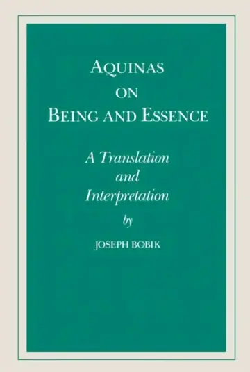 Cover of Aquinas on Being and Essence