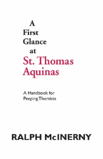 Cover of A First Glance at St. Thomas Aquinas