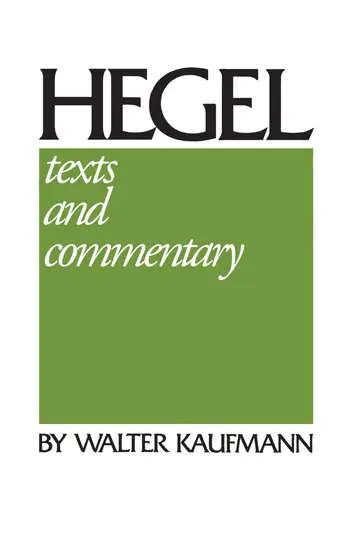 Cover of Hegel