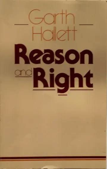 Cover of Reason and Right