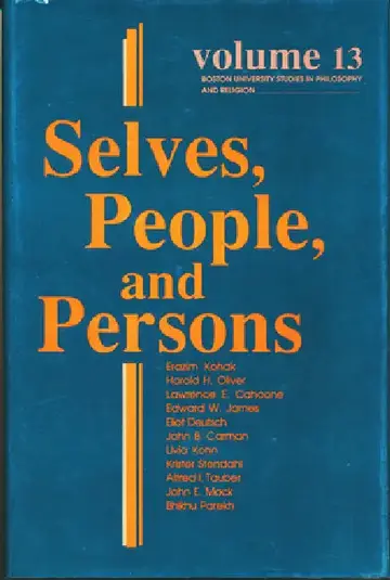 Cover of Selves, People, and Persons