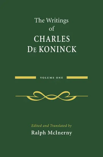 Cover of The Writings of Charles De Koninck