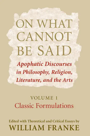 Cover of On What Cannot Be Said