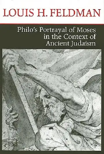 Cover of Philo's Portrayal of Moses in the Context of Ancient Judaism
