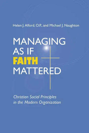 Cover of Managing as If Faith Mattered