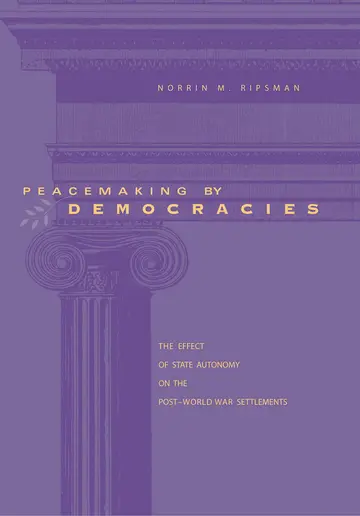 Cover of Peacemaking by Democracies