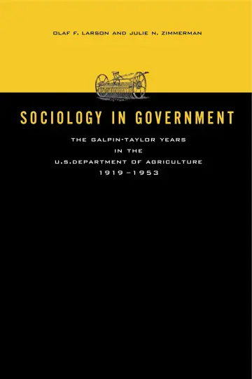 Cover of Sociology in Government