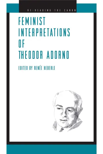 Cover of Feminist Interpretations of Theodor Adorno