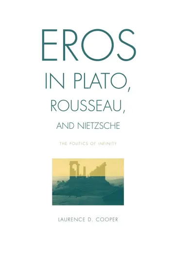Cover of Eros in Plato, Rousseau, and Nietzsche