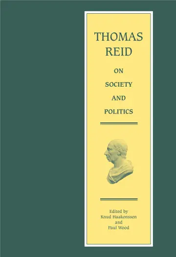 Cover of Thomas Reid on Society and Politics