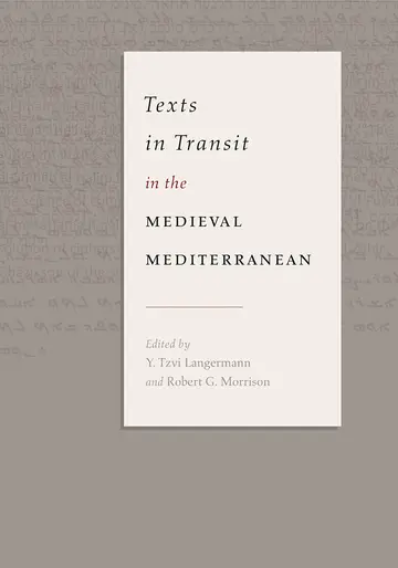 Cover of Texts in Transit in the Medieval Mediterranean