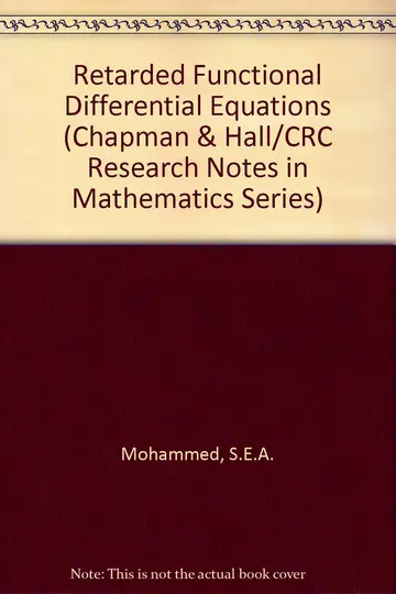 Cover of Retarded Functional Differential Equations