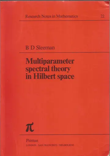 Cover of Multiparameter Spectral Theory in Hilbert Space