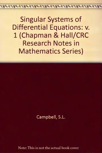 Cover of Singular Systems of Differential Equations