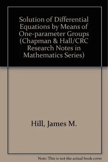 Cover of Solution of Differential Equations by Means of One-parameter Groups