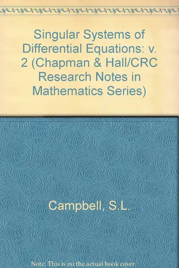 Cover of Singular Systems of Differential Equations