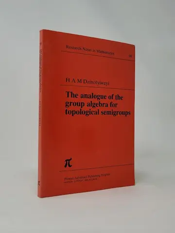 Cover of Analogue of the Group Algebra for Topological Semigroups