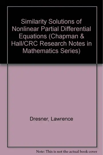 Cover of Similarity Solutions of Nonlinear Partial Differential Equations