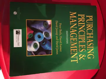 Cover of Purchasing Priniciples and Management