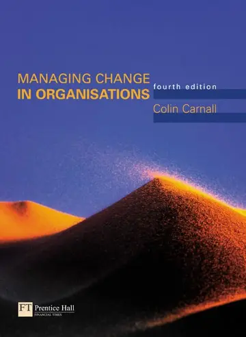 Cover of Managing Change in Organizations