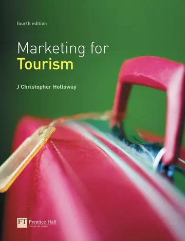 Cover of Marketing for Tourism