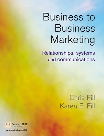 Cover of Business to Business Marketing