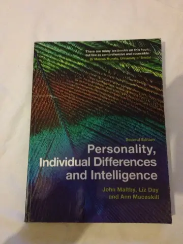 Cover of Personality, Individual Differences and Intelligence