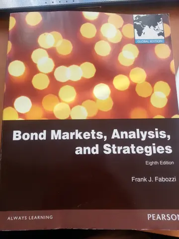 Cover of Bond Markets, Analysis and Strategies Global Edition