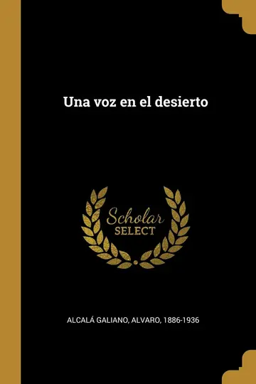 Cover of Una voz en el desierto