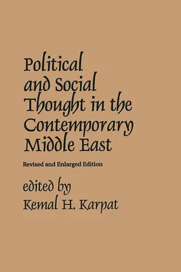 Cover of Political and Social Thought in the Contemporary Middle East