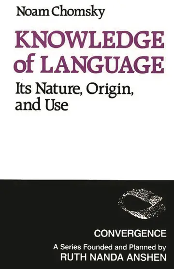 Cover of Knowledge of Language