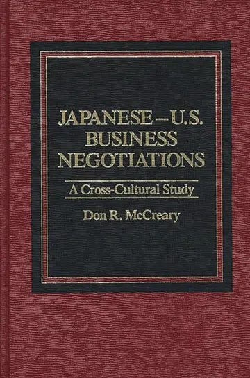 Cover of Japanese-U.S. Business Negotiations