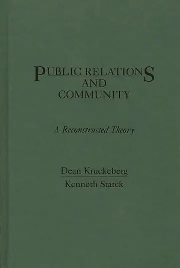 Cover of Public Relations and Community