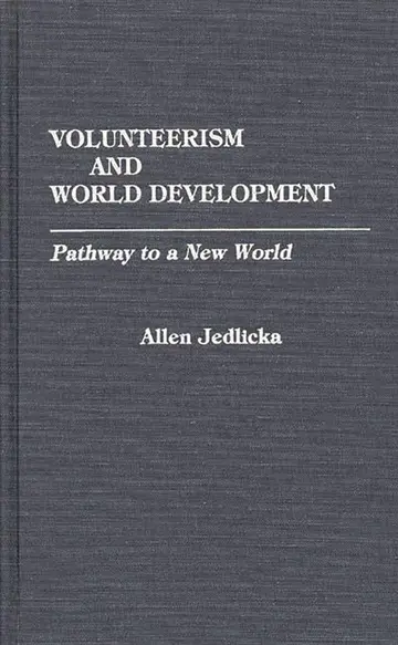 Cover of Volunteerism and World Development