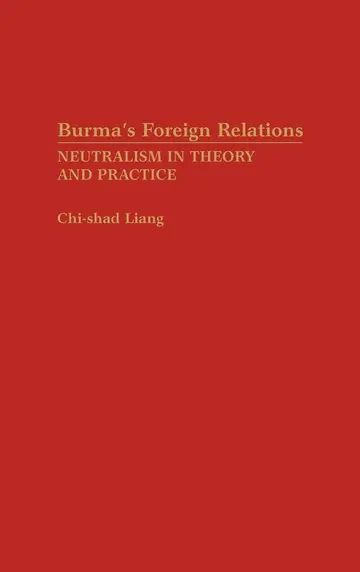 Cover of Burma`s Foreign Relations