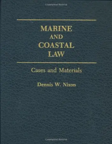 Cover of Marine and Coastal Law