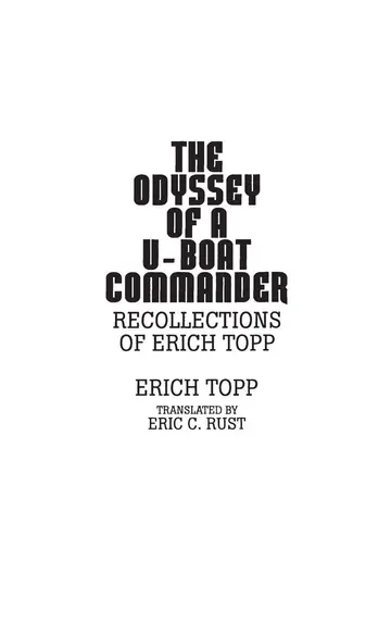 Cover of The Odyssey of a U-Boat Commander
