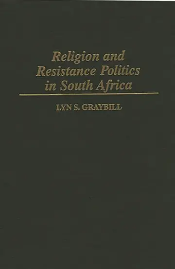 Cover of Religion and Resistance Politics in South Africa