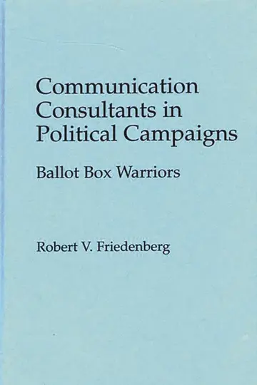 Cover of Communication Consultants in Political Campaigns