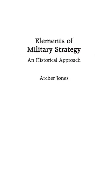 Cover of Elements of Military Strategy