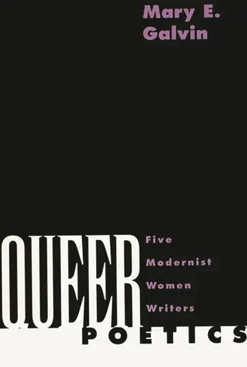 Cover of Queer Poetics