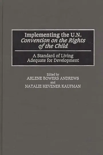 Cover of Implementing the UN Convention on the Rights of the Child