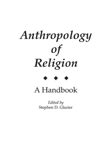 Cover of Anthropology of Religion